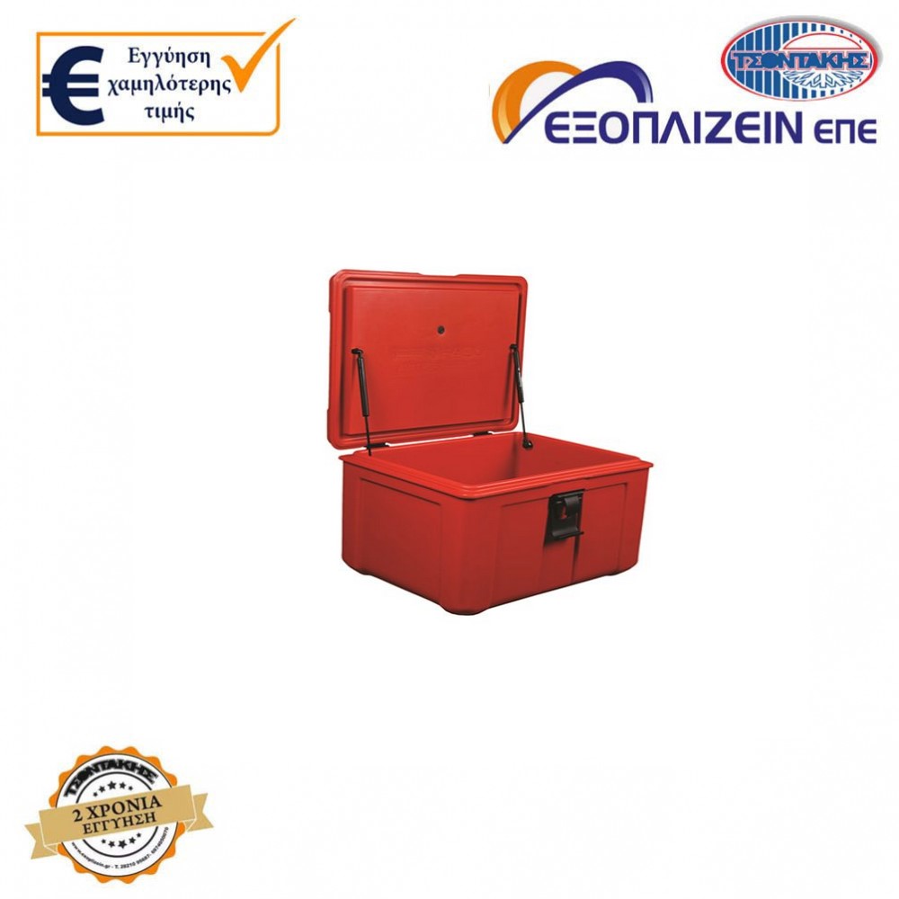  Ισοθερμικό κιβώτιο delivery thermobox (46x60x37,5cm – 54 lt) Κόκκινο 