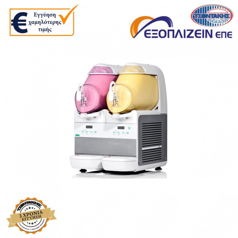 Μηχανή παραγωγής smoothies & soft παγωτού / BRAS Ιταλίας / 230Volt 1,1Kw / 6 LT/ 45 KG / 40x48x62cm
