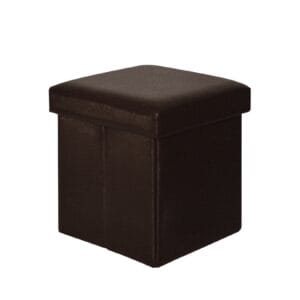 ORION Σκαμπό Αποθηκευτικό - Βοηθητικό, PU Σκούρο Καφέ