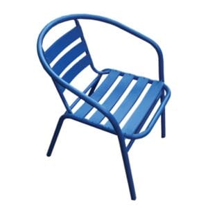 FUNKY Πολυθρόνα Μέταλλο - Αλουμίνιο Βαφή Μπλε