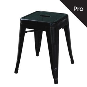 RELIX Σκαμπό-Pro, Στοιβαζόμενο, Μέταλλο Βαφή Μαύρο