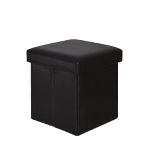 ORION Σκαμπό Αποθηκευτικό - Βοηθητικό, PU Μαύρο