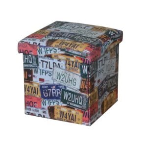 ORION Σκαμπό Αποθηκευτικό - Βοηθητικό, PU Deco Label