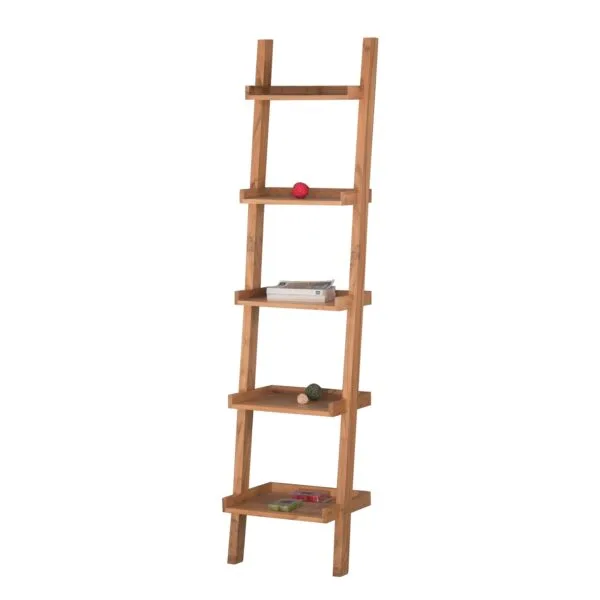 LADDER Βιβλιοθήκη - Ραφιέρα Ξύλο Ακακία Φυσικό