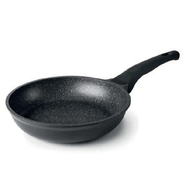 Τηγάνι αντικολλητικό αλουμινίου Eco Piedra Black (28*6cm)