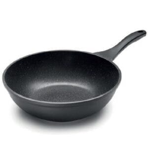 Τηγάνι αντικολλητικό wok αλουμινίου Eco Piedra Black - (28*9cm)