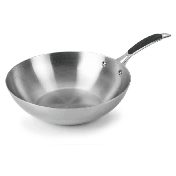 Inox τηγάνι Wok 3 επιπέδων Lacor Ισπανίας (28*8cm)