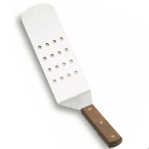 Σπάτουλα τρυπητή με ξύλινη λαβή  (36cm)