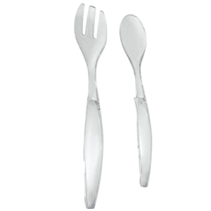 Σετ κουτάλι & πιρούνι σαλάτας ακρυλικά (30cm)