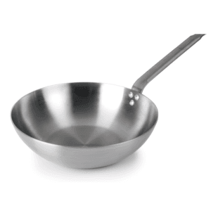 Τηγάνι wok xειροποίητο με 100% φυσικό σίδηρο Lacor Ισπανίας - (28*8cm)