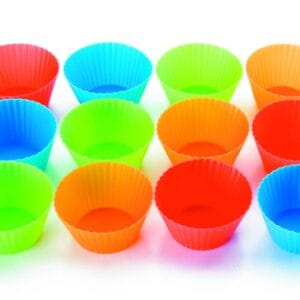 Φόρμα σιλικόνης  muffin σετ 12 τεμαχίων (7*5mm)