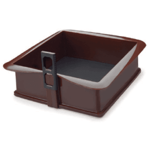 Φόρμα κέικ σιλικόνης και αντικολλητική (25*25*7,5cm)