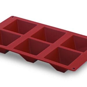 Φόρμα σιλικόνης σε σχήμα πυραμίδας 6 θέσεων (71*71*41mm)