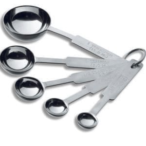 Μεζούρες inox 18/10 Lacor Ισπανίας (σετ 5τμχ)