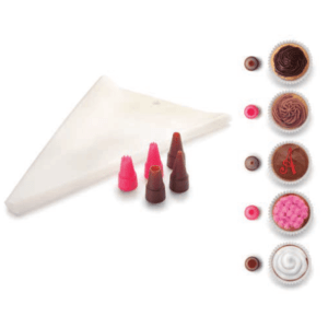 Σακούλα ζαχαροπλαστικής με διακοσμητικές μύτες πέντε τεμαχίων