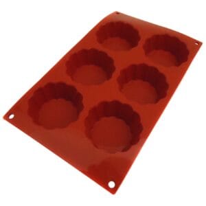 Φόρμα σιλικόνης μπριός 6 θέσεων (79mm)